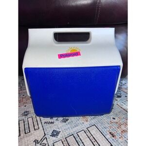 Vintage Igloo Minimate Cooler Neon 1990s Polaroid Promotional 6 PK Lunch Cooler